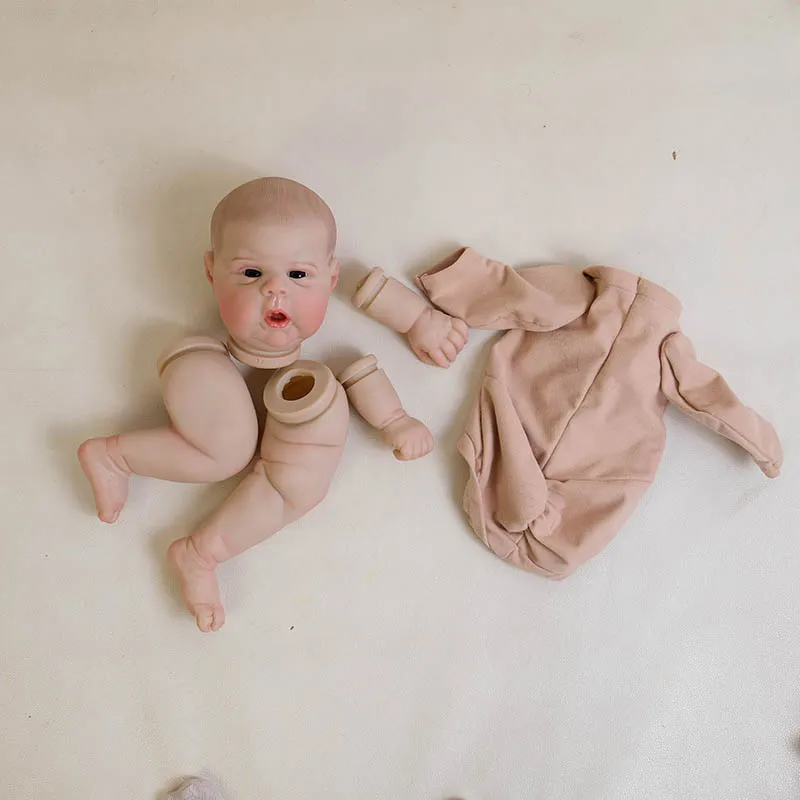 New Limited Edition Gounchi 20Inch Already Painted Kits/Un painted Blank Kits Lifelike Reborn DIY Doll Parts With Cloth Body