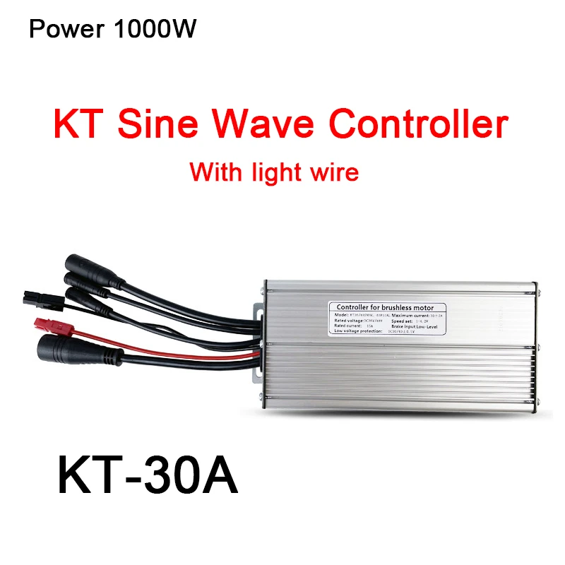 

Original Electric bicycle Scooter Controller E-bike KT-30A Sine Wave Controller Waterproof Plug,with light wire,refit Accessory