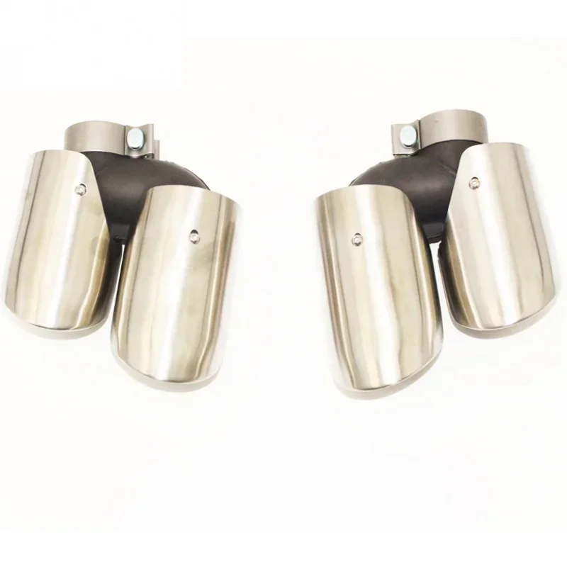 Universal Tail Throat For 2015-2021Stainless Steel Y Shape Double Exit Exhaust Pipe Muffler