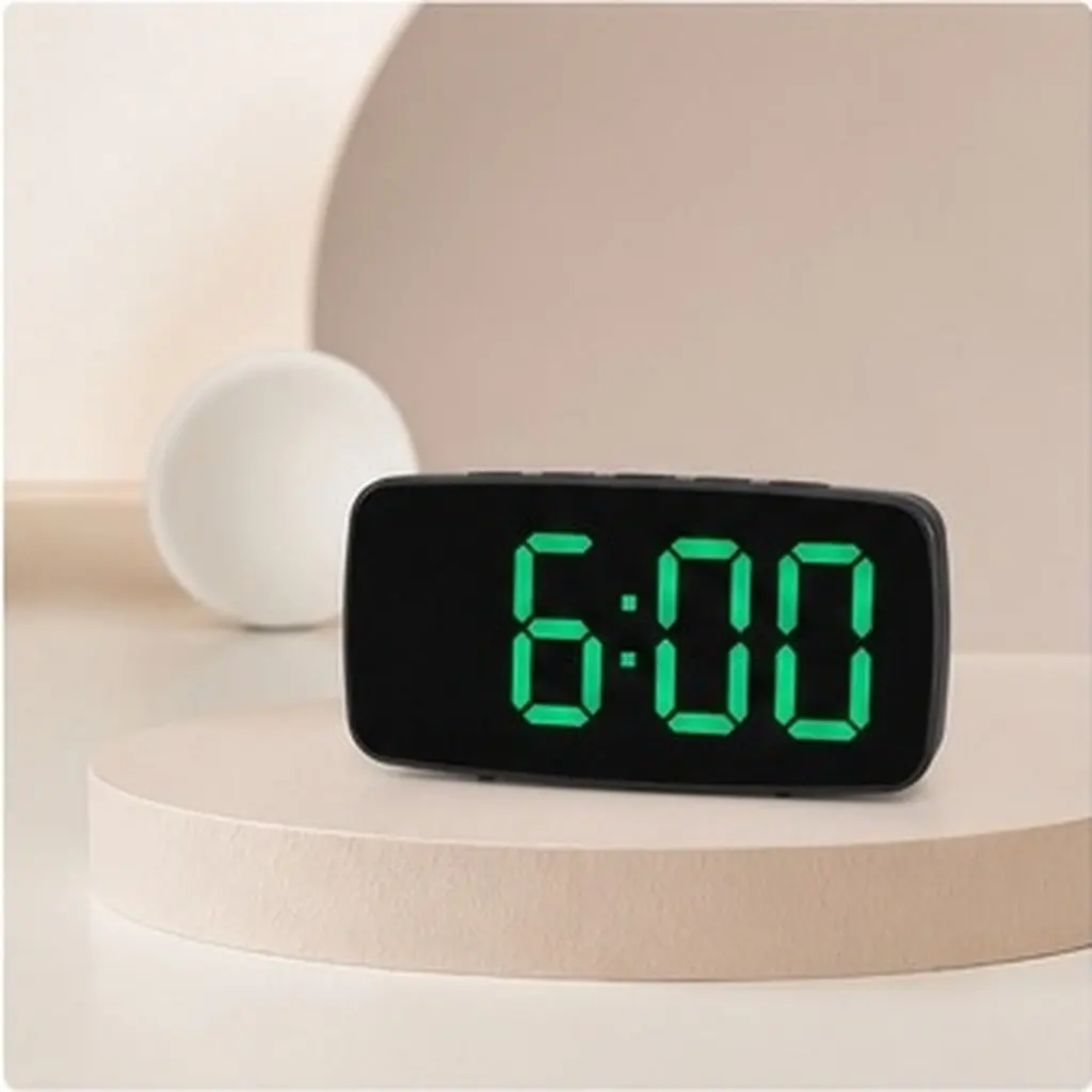 LED Digital Alarm Clock with Large Display, Multi-Function Desktop Clock for Bedroom, Kitchen & Office