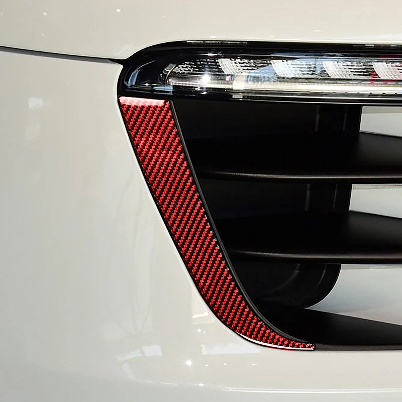 ألياف الكربون الجبهة مصباح الحاجبين الشارات الديكور غطاء الكسوة لبورش ماكان 2014-2017 سيارة التصميم الخارجي اكسسوارات