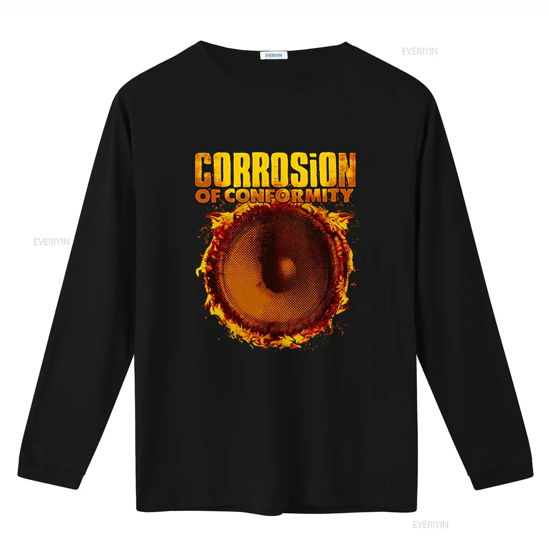 CORROSION OF CONFORMITY 'Deliverance' Rock Band T Shirt Flame Speaker Design Premium Quality for Music Fans vintage Washed
