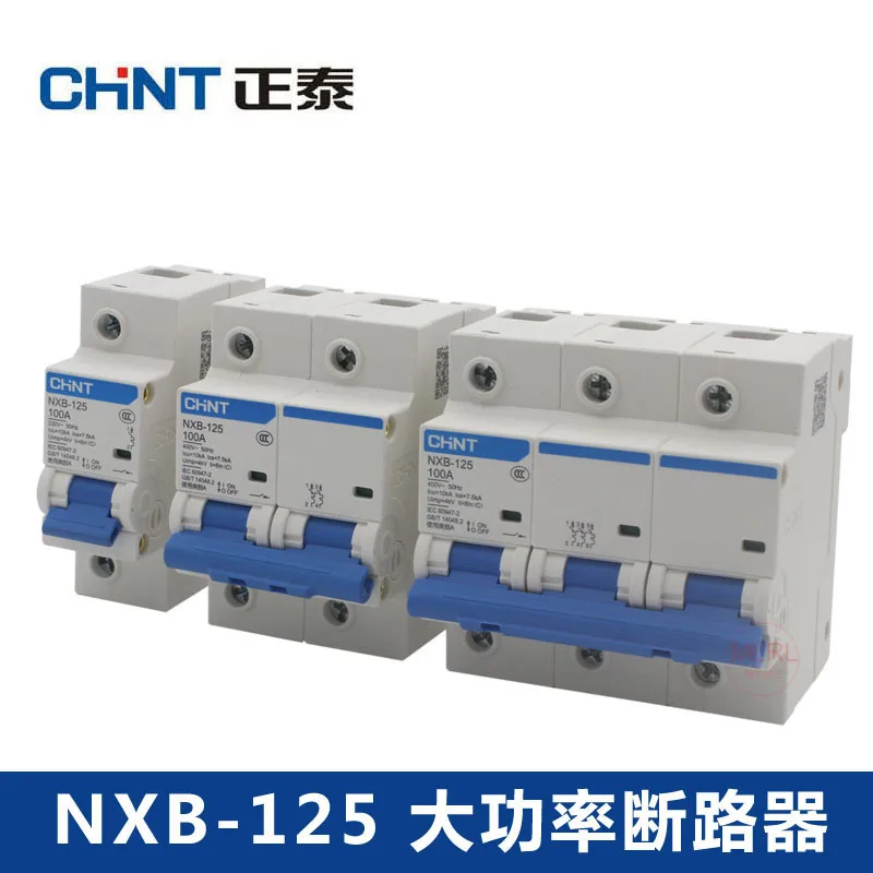 CHNT Chint High Power Air Switch, Small Circuit Breaker NXB-125 80A 100A 125A