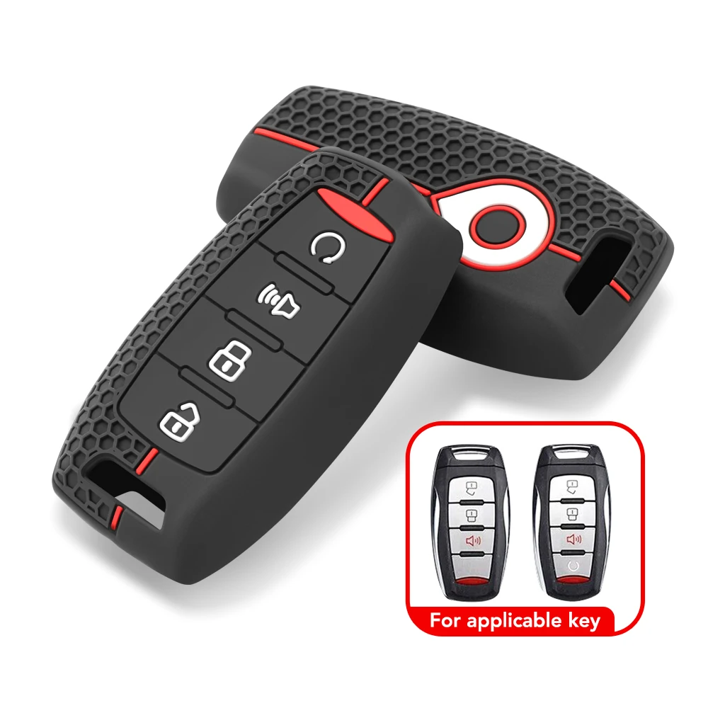 Silicone Remote Car Key Case Cover For Haval H6 2022 Poer H9 H1 H4 H7 H9 F5 F7 H2S Great Wall Poer Poer GWM Accessories Keychain