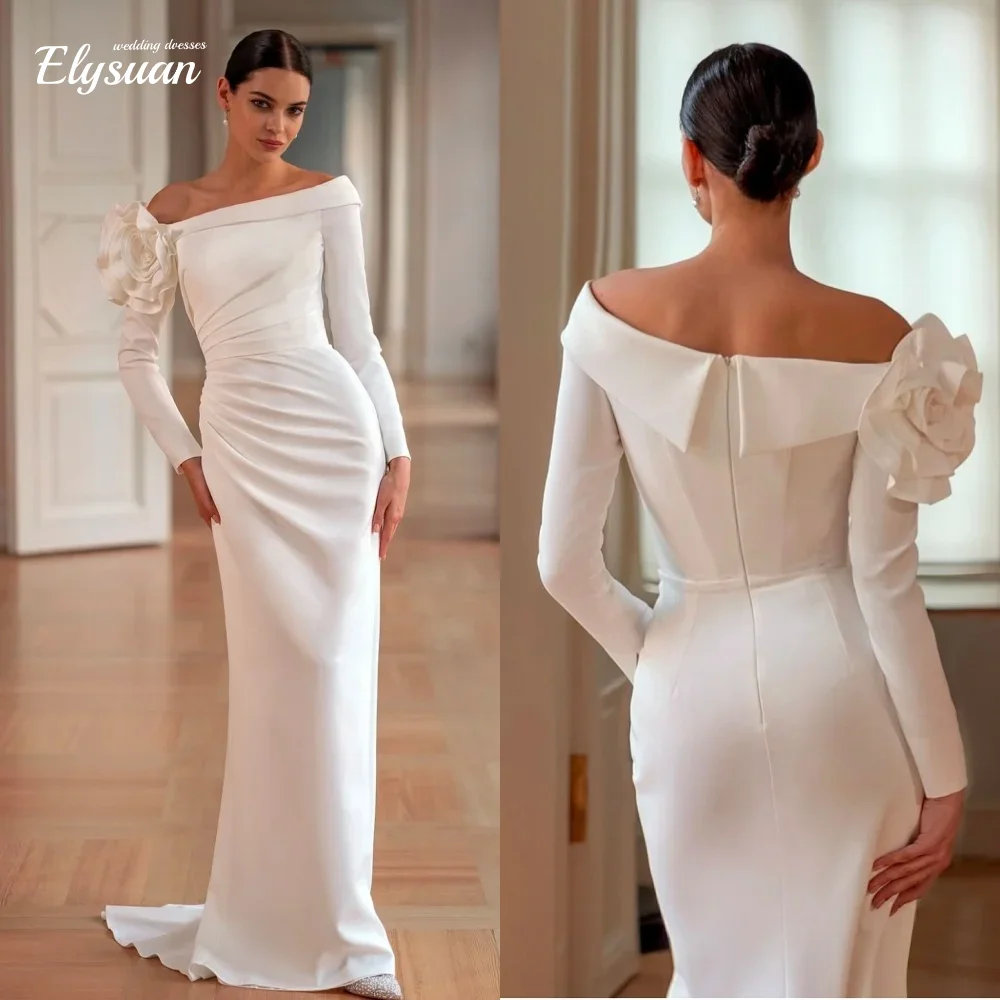 Индивидуальные модные высококачественные плиссированные платья ручной работы с цветами, прямые длинные платья с открытыми плечами, вечерние платья на заказ