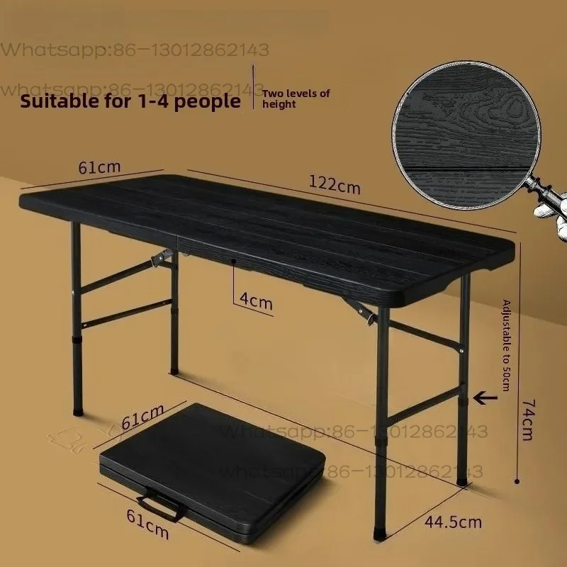 Folding Table Portable Liftable Outdoor Stall Table, Multi-functional Family Plastic Table