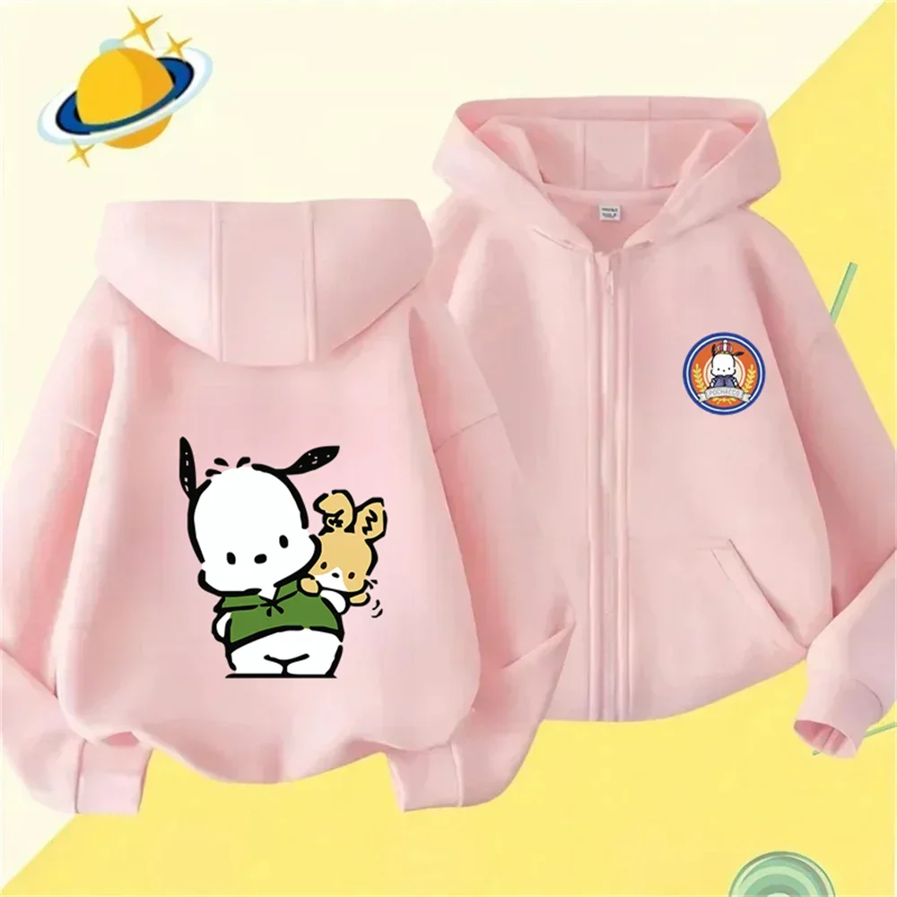 

Pacha Dog Animated Children's Sports Brand Hoodie Boys and Girls Fashion Outdoor Zipper Hoodie Spring Autumn Warm Printed Top