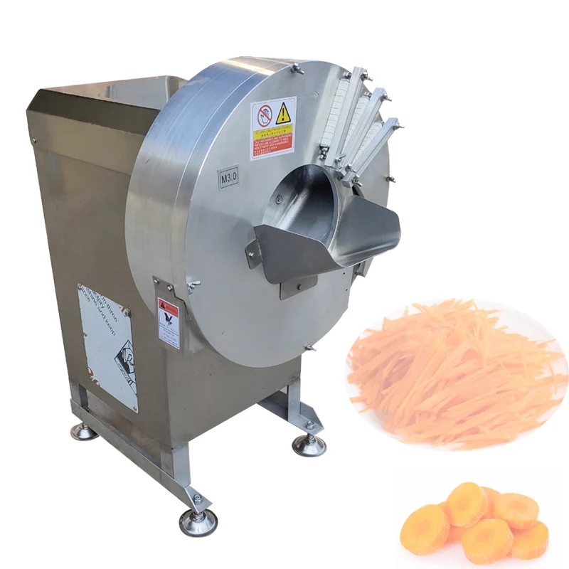 Electric Commercial Ginger Slice Shred Cutter For Bamboo Shoot Potato Carrot Radish Cucumber Vegetable Cutter Machine