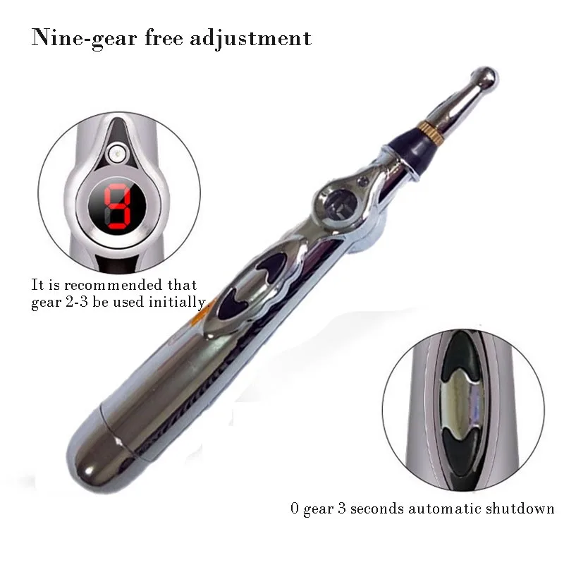 New Electronic Acupuncture Pen Electric Meridians Therapy Heal Massage Pen Meridian Energy Pen Relief Pain Tools