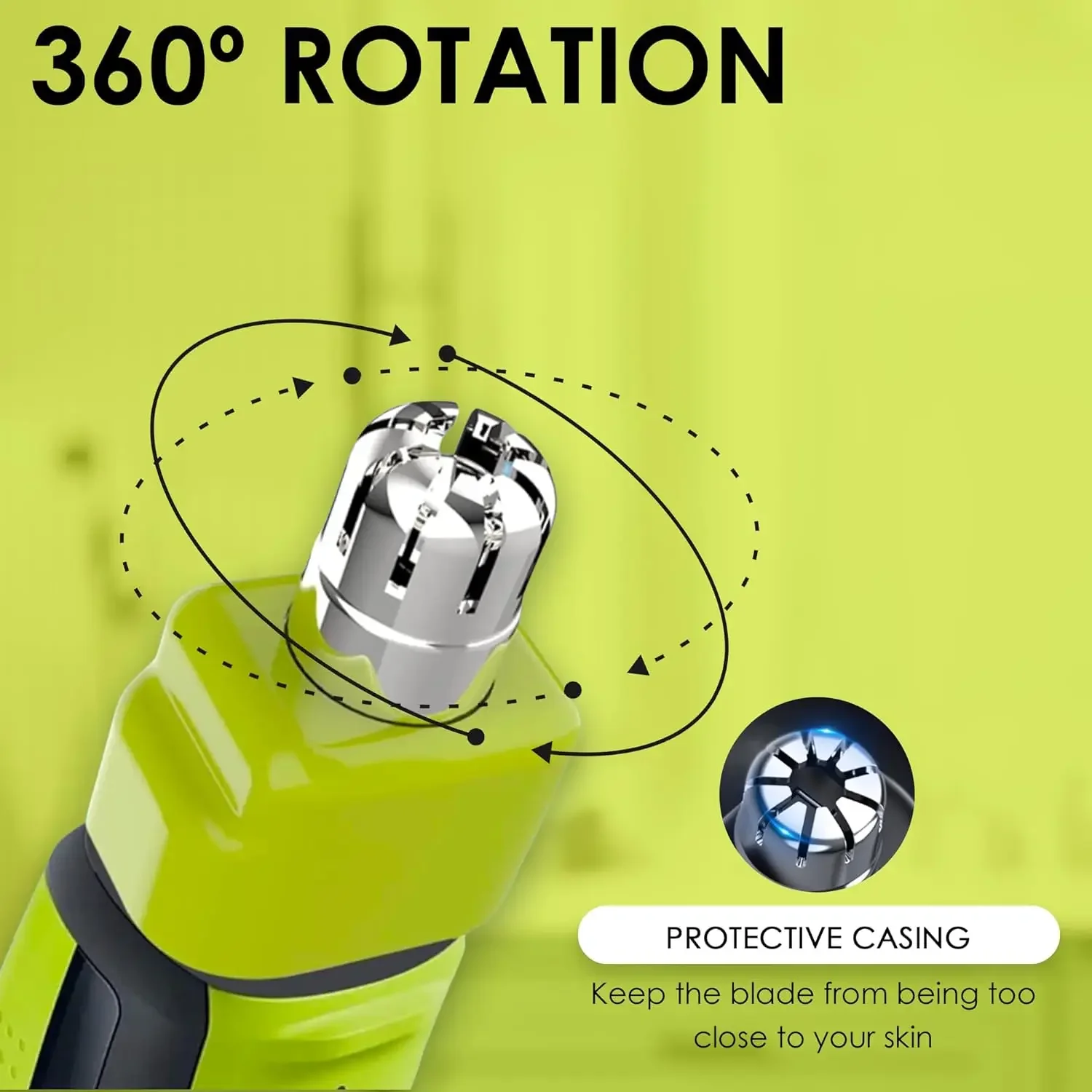 شفرات بديلة لتشذيب شعر الأنف لماكينة الحلاقة الكهربائية الهجينة من فيليبس OneBlade QP2520 QP2630 QP6510 QP6520 QP6530
