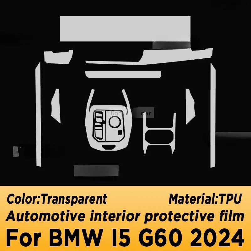 

For BMW I5 G60 2023 2024 Gearbox Panel Navigation Screen Automotive Interior Protective Film Anti-Scratch Sticker Accessories