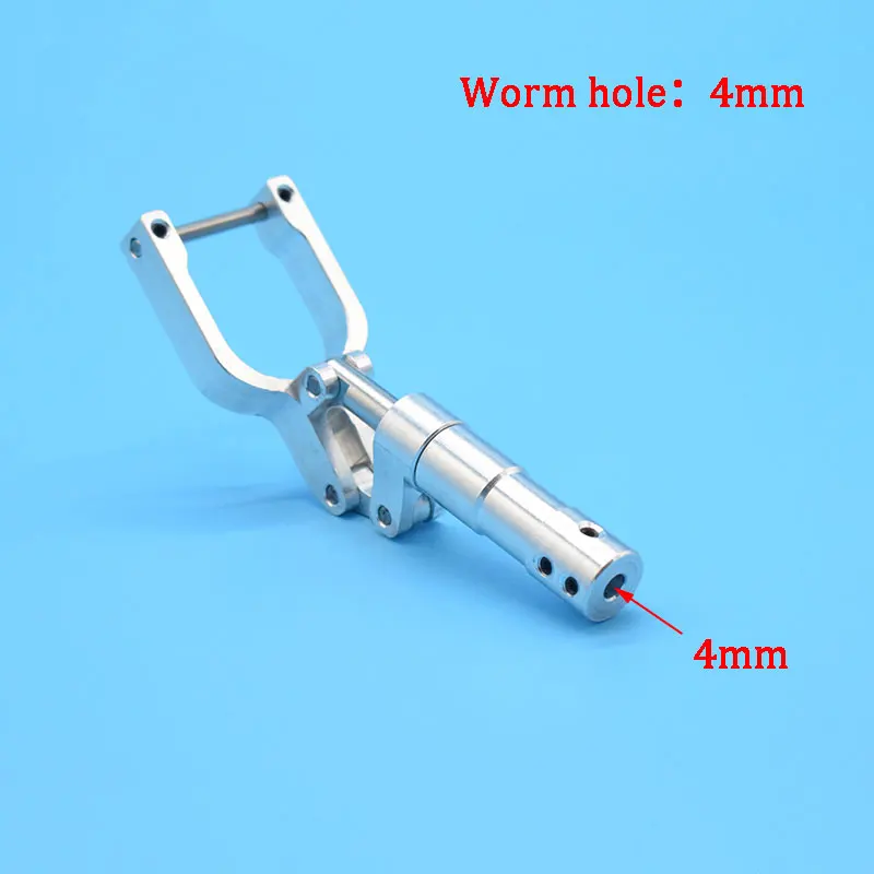 1 Piece 4mm Hole Damping Kneeling Nose Landing Gear Height 95mm to165mm Worm Shock Tripod For 3-4kg RC Aircraft EDF Plane
