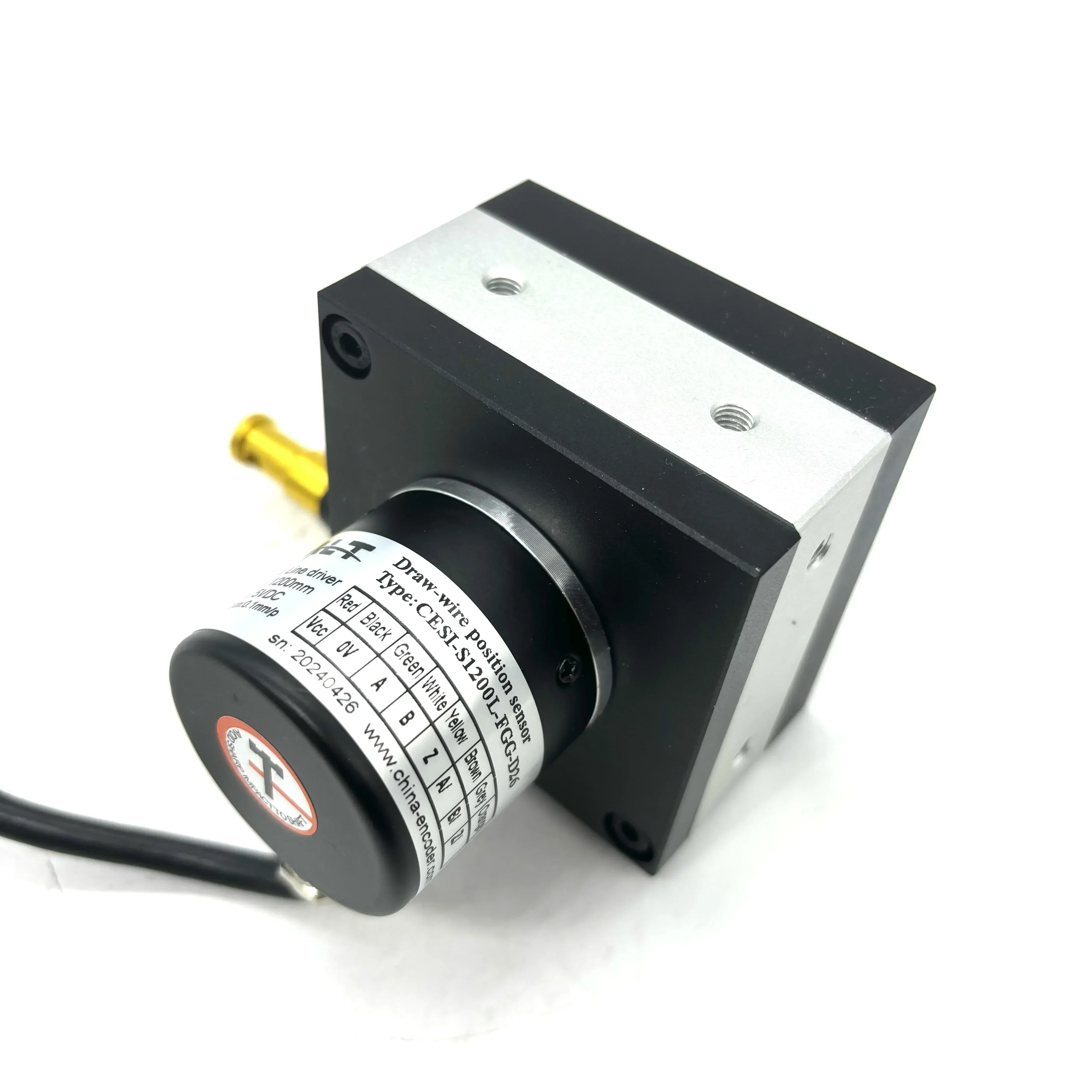 2025CALT モーションおよび位置センサー 変位リニアドローワイヤーセンサー 1000mm範囲 パルス出力 CESI-S1000P