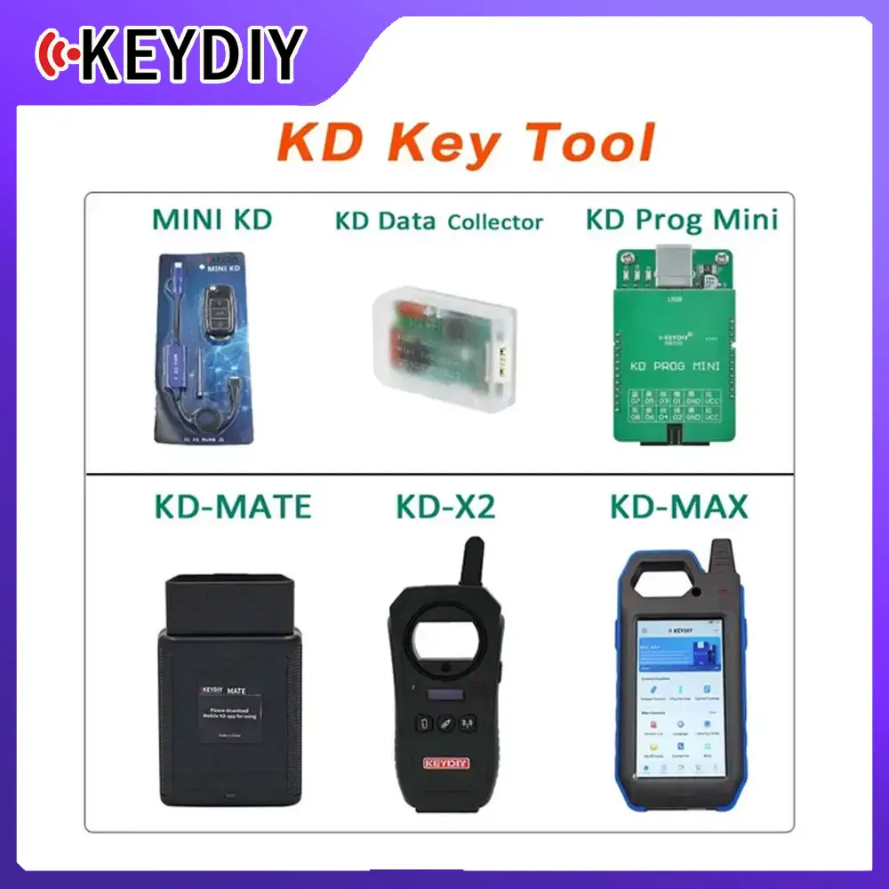 

KEYDIY KD-Max KD MAX Car Key Tool / Remote Generator KD-X2 / KD Prog MINI / KD-MATE / KD Data Collector / MINI KD