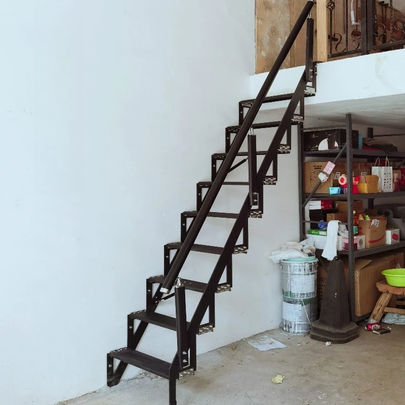Wall Mounted Folding Stair Loft Small Duplex Attic Ladder Wall Mounted Indoor Outdoor Home Split Level Step Stair Custom