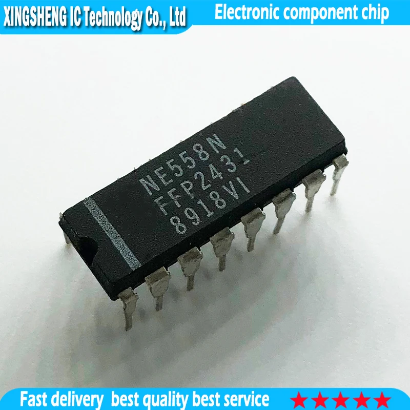 5pcs/lot NE558 NE558N DIP-16     In Stock