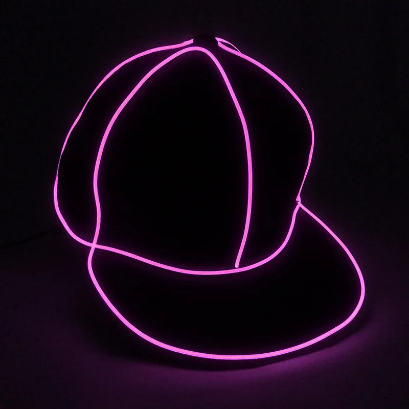 Luminous LED Hat For Men Women Glowing Light Up Hiphop Dance Hat Performence Props Neon Baseball Cap DJ Bar Costume