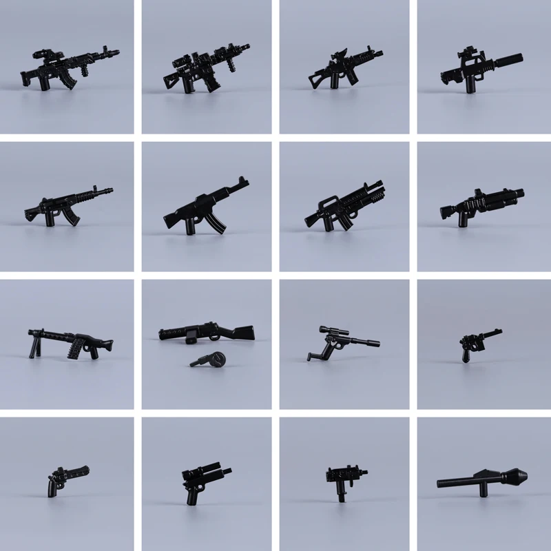 

Военные фигурки солдат, аксессуары, строительные блоки, полицейские, пулеметы, ножи, спецназ, кирпичики, игрушки