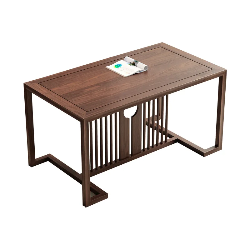 

Balcony tea table and chair combination New Chinese-style small home office coffee table tea set