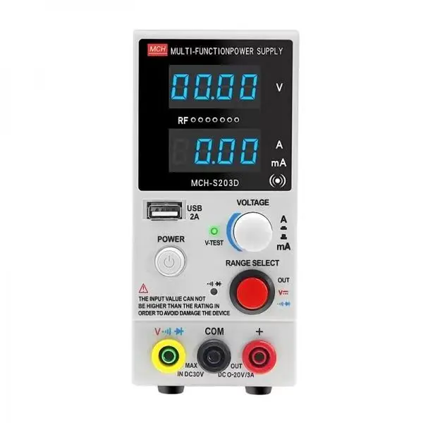 

Multi functional DC adjustable voltage regulator power supply with two transistors for testing Fengming short circuit test
