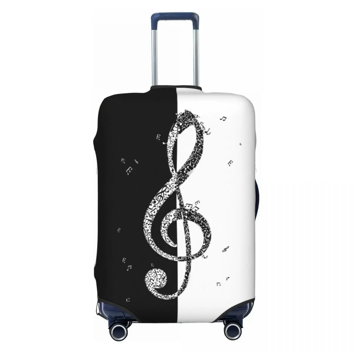 

Custom Music Musical Notes Luggage Cover Protector Fashion Travel Suitcase Protective Cover for 18-32 Inch