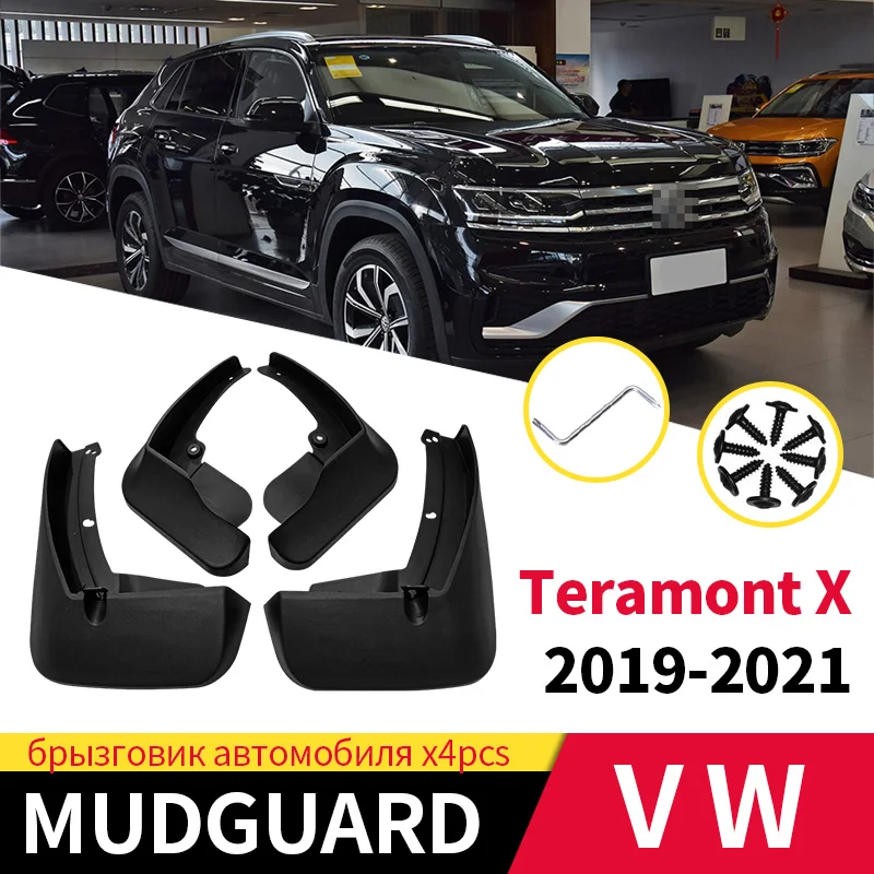 Mudguards Mud Flaps For VW Volkswagen Teramont X 2019-2024 2023 2022 Front And Rear Wheels Splash Guards Fender Car Accessories