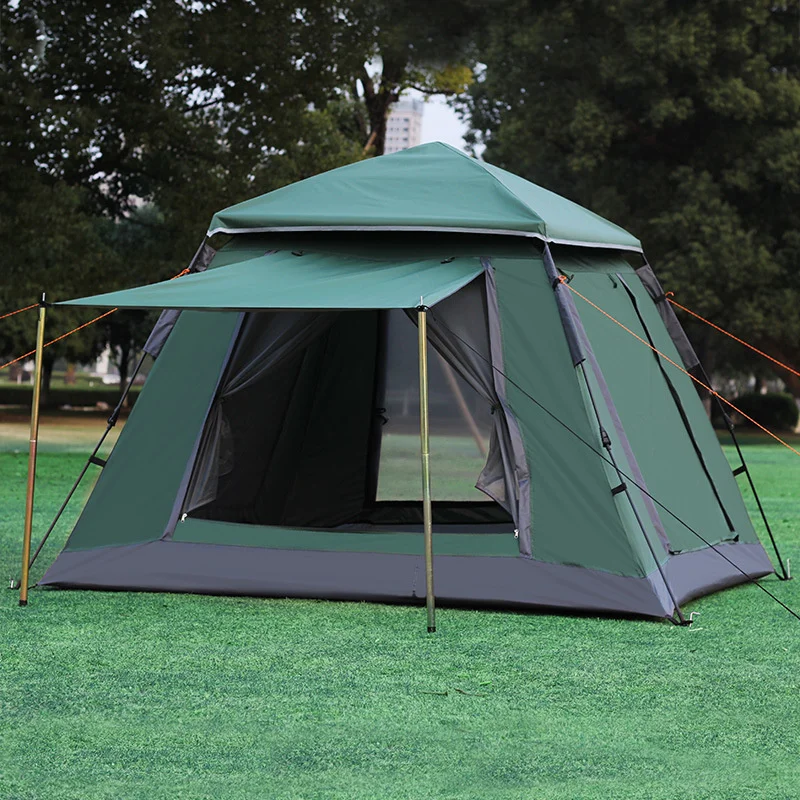 

4-5 Person Large Space Automatic Opening Outdoor Camping Tents Double Layer Waterproof 4 Season Tent For Hiking Family Party