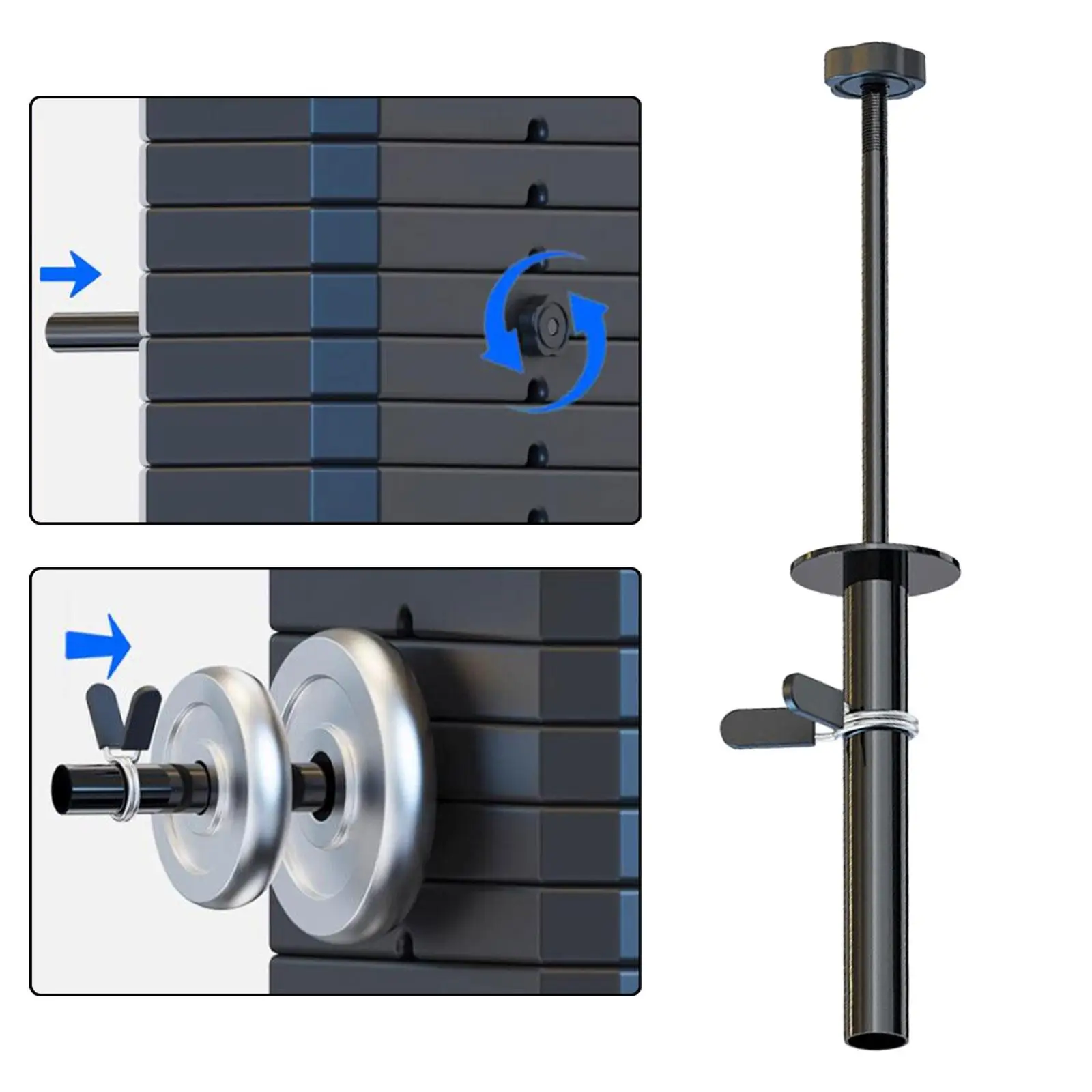 Gym Weight Stack Extender Weight Loading Pin, Weight Rack Pins Auxiliary Add Weight for Weight Board Strength Training