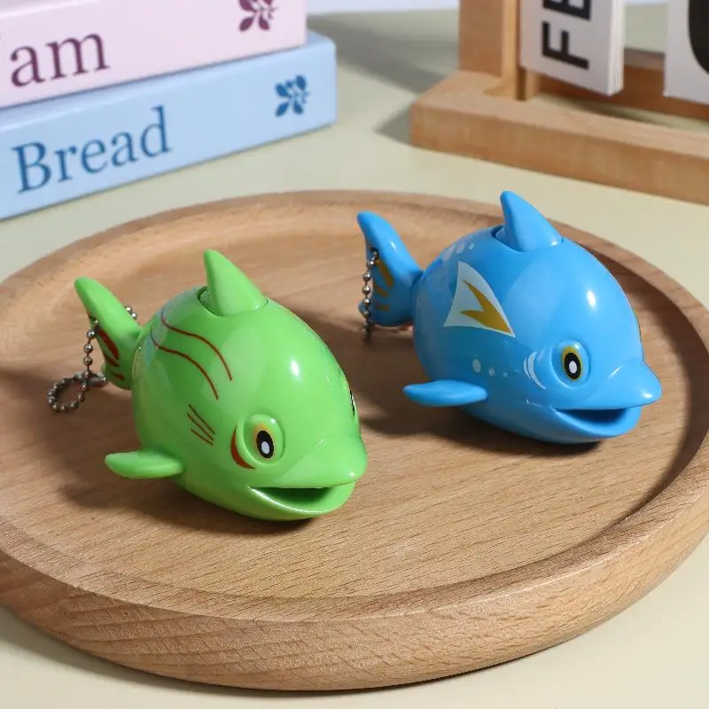 Dolphin Shaped One Key Retract Soft Measuring Tape Portable Mini Ruler With Keychain For Body Sewing Measurement Use