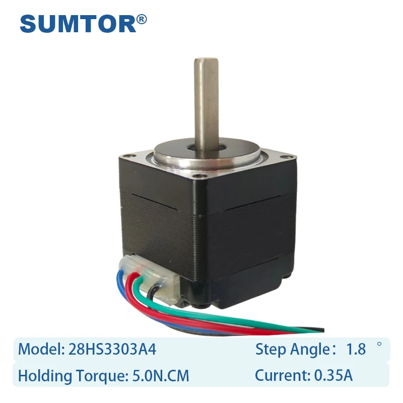2 قطعة 28HS3303A4 0.35A رخيصة خطوة المحرك 4-Lead Nema 11 محرك متدرج للطابعة ثلاثية الأبعاد