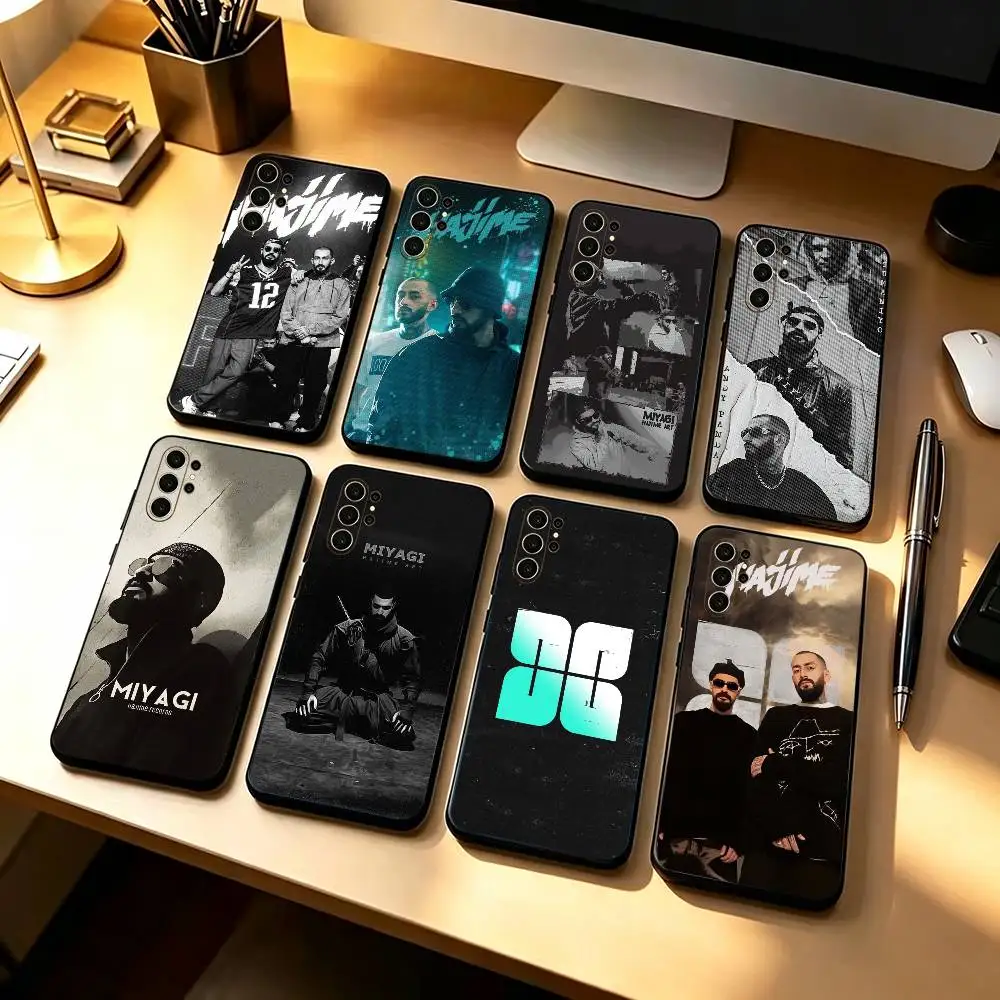 Hajime Russian hip-hop duo MiyaGi Andy   Stand Silicone Phone Case For Samsung S26,25,24,21,22,21,20,Ultra,Plus,Fe, Lite