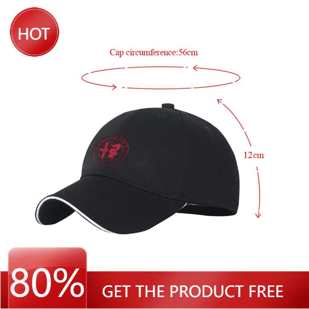 Hub Caps 1pc Embroidery For Alfa Romeo Car Logo Baseball Caps Snapback Cap Female Male Visors Sun Hat Unisex Adjustable Hats Acc