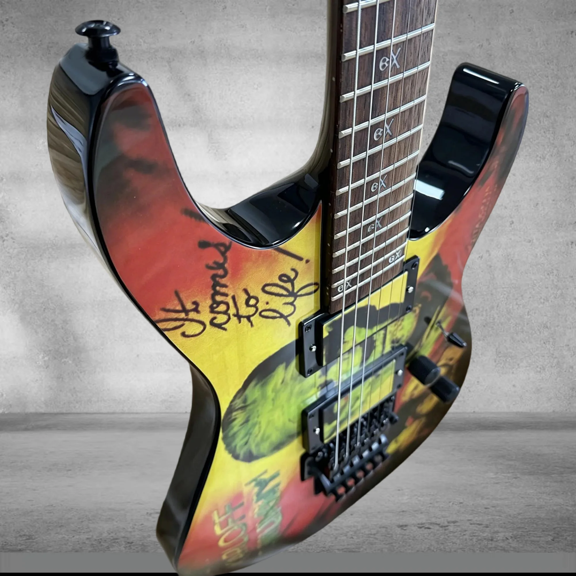 2026 new Green  guitar mummy pattern  guitar HH double-coil tremolo  guitar themed gift.