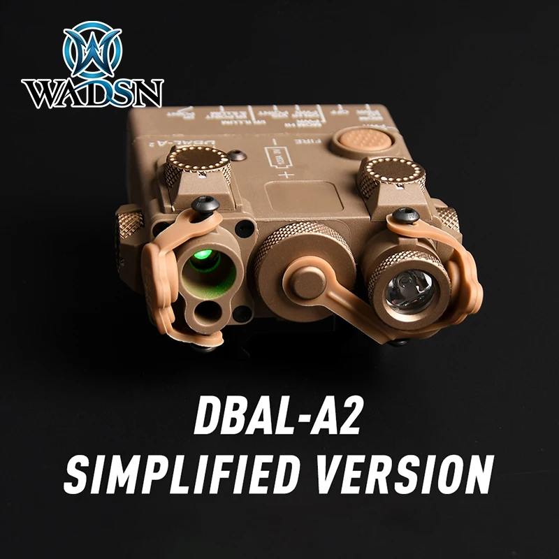 WADSN DBAL-A2 Laser indecator Simplified Version Red Green Blue Laser White Light No IR Nylon Laser Battery Box Picatinny Rail