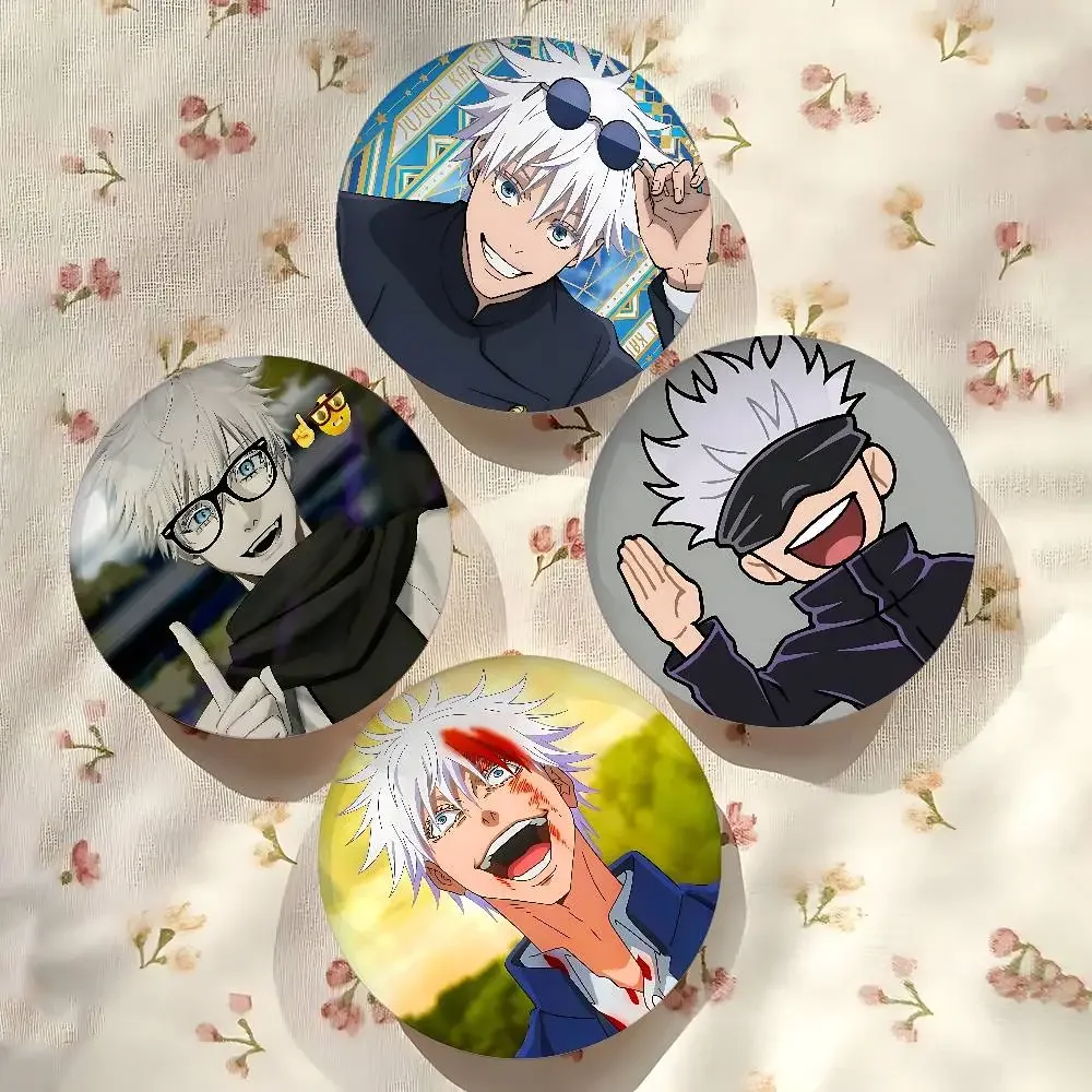 الكرتون G-Gojo Satoru شارات صفيح لينة زر دبوس بروش شارة معدنية مخصصة مجوهرات اكسسوارات قبعة حقيبة التلبيب