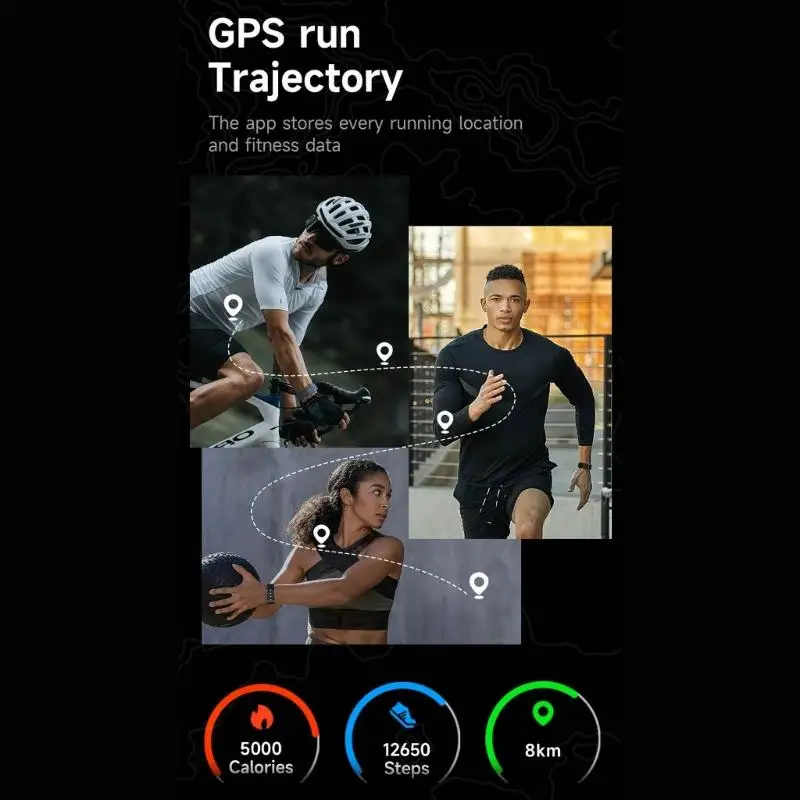 أجهزة تتبع الأنشطة المصنوعة من السيليكون المريحة مع ميزة التعرف على أنماط النوم وتسجيل بيانات التمرين، ومراقب جودة النوم D2RC #4