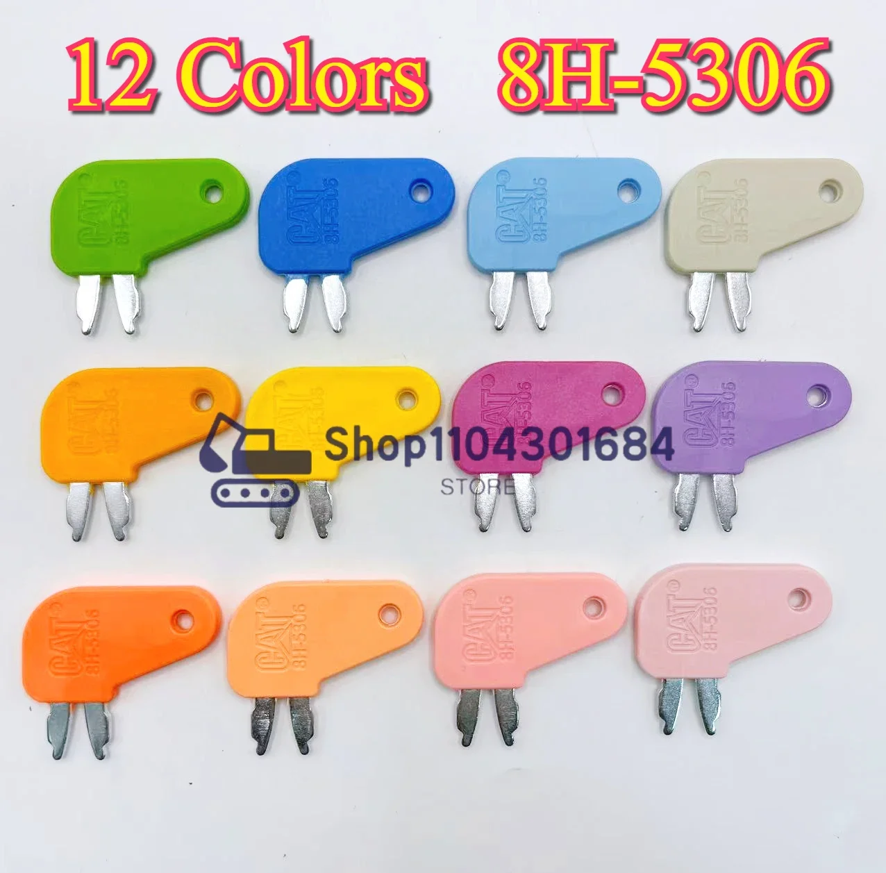 

1 шт., 12 цветов, ключи 8H-5306 8H5306 8398 для CATS Caterpillars Master Disconnect Key 931B 931C 933 933C 935B 935C 939 939C