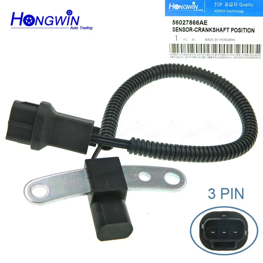 Oryginalne 56027866AE wał pewnie tez pewnie tez korbowy czujnik pozycji dla Jeep Grand Cherokee 4.0L-L6 1996 - 2001 56027866AC 56027866 56027866AB