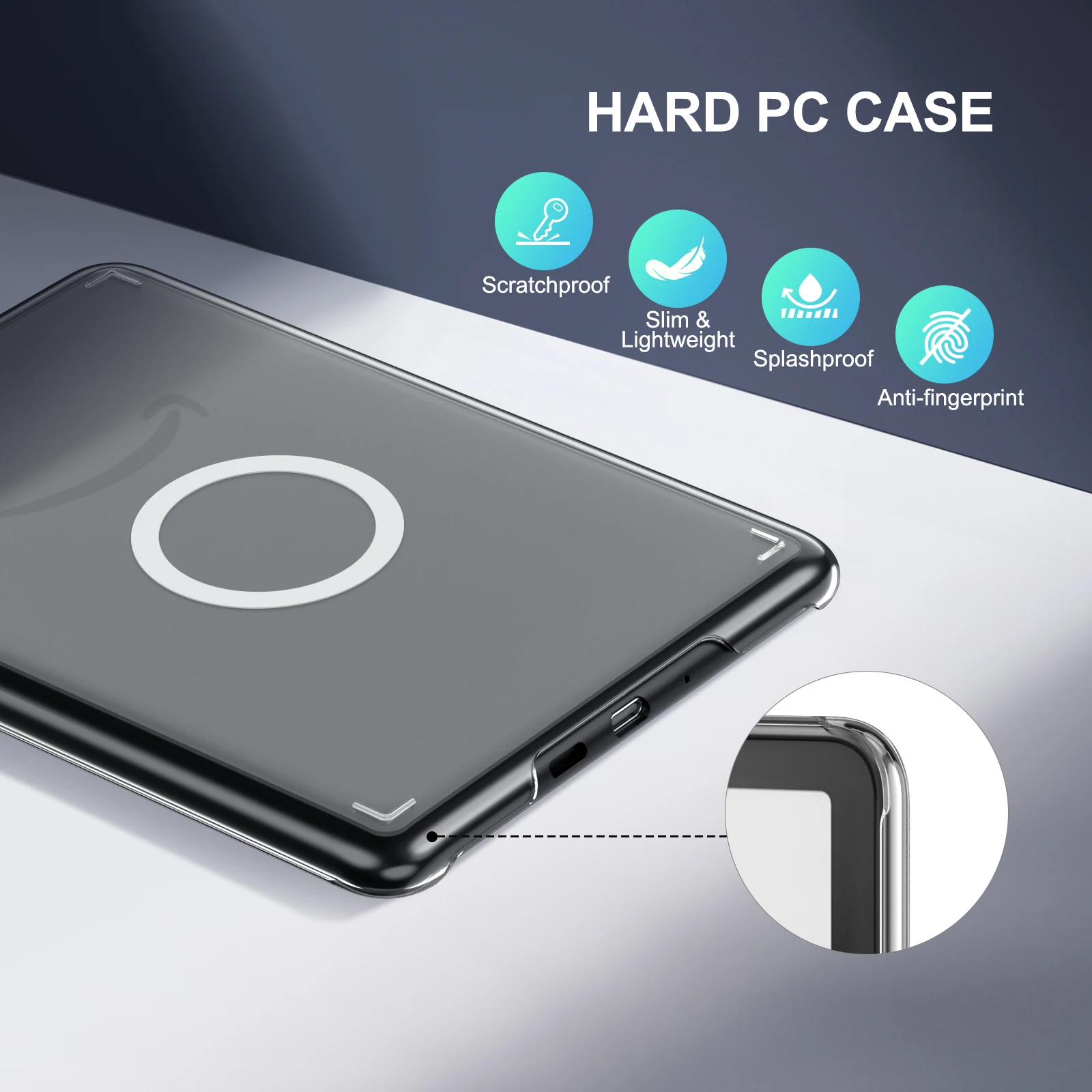 Magnetic Case for 7" Kindle Paperwhite Signature Edition 12th Gen 2024 Compatible with Magsafe Ultra Thin Hard PC Cover Shell