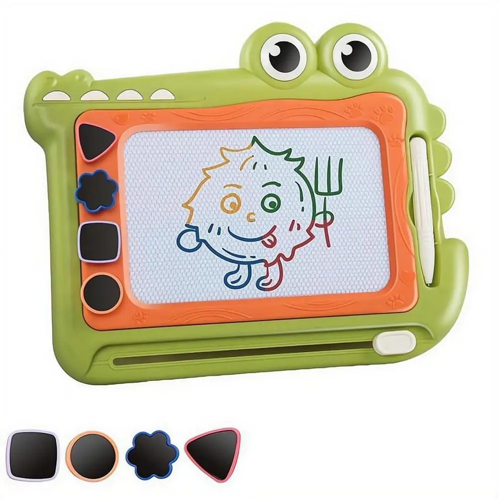 quadro-magnetico-colorido-de-crocodilo-para-criancas-quadro-de-desenho-magnetico-para-jardim-de-infancia-brinquedo-educativo