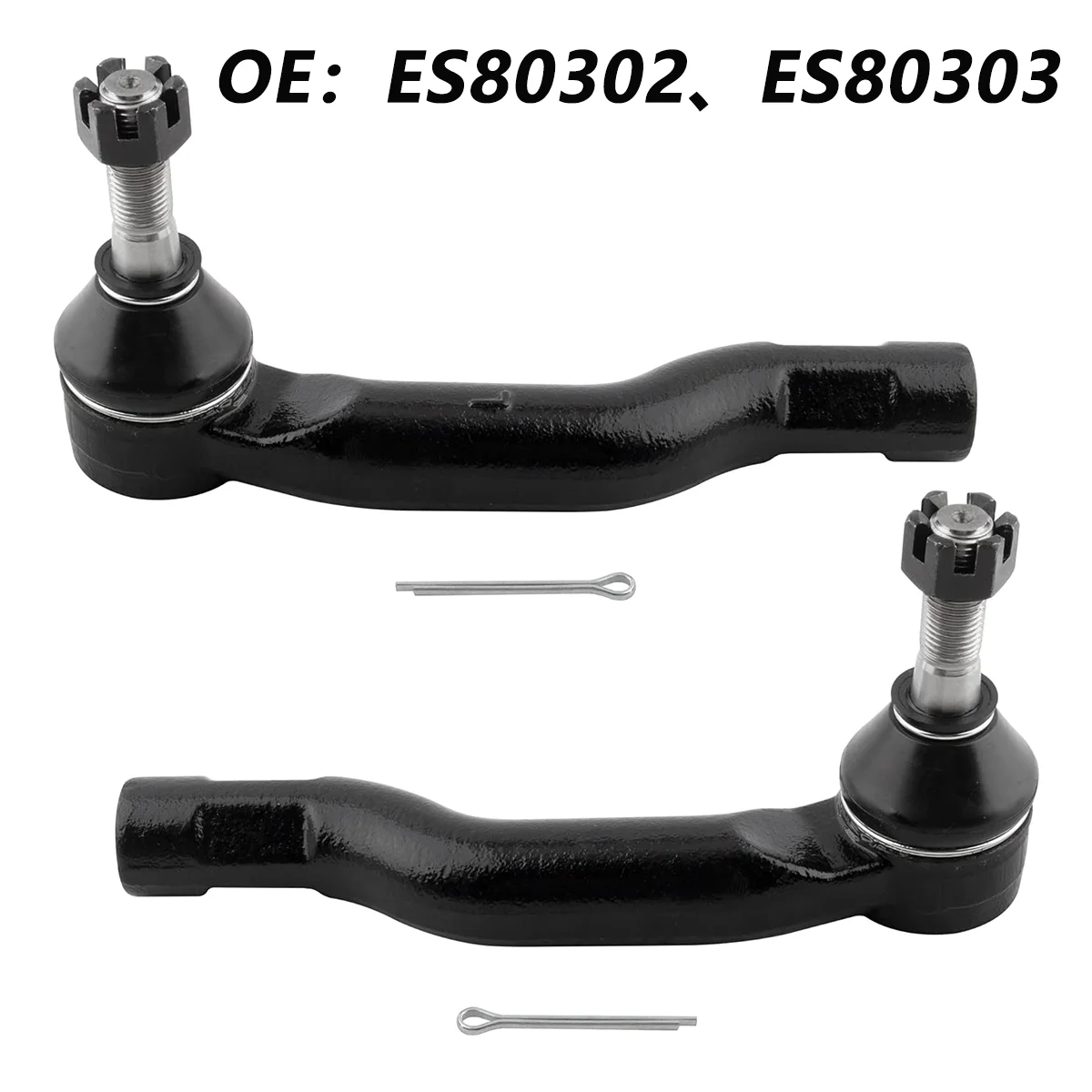 

2pcs Front Steering Outer Tie Rod Ends Fit for Toyota Prius 2004 2005 2006 2007 2008 2009 Hatchback 4-Door 1.5L ES80303 ES80302
