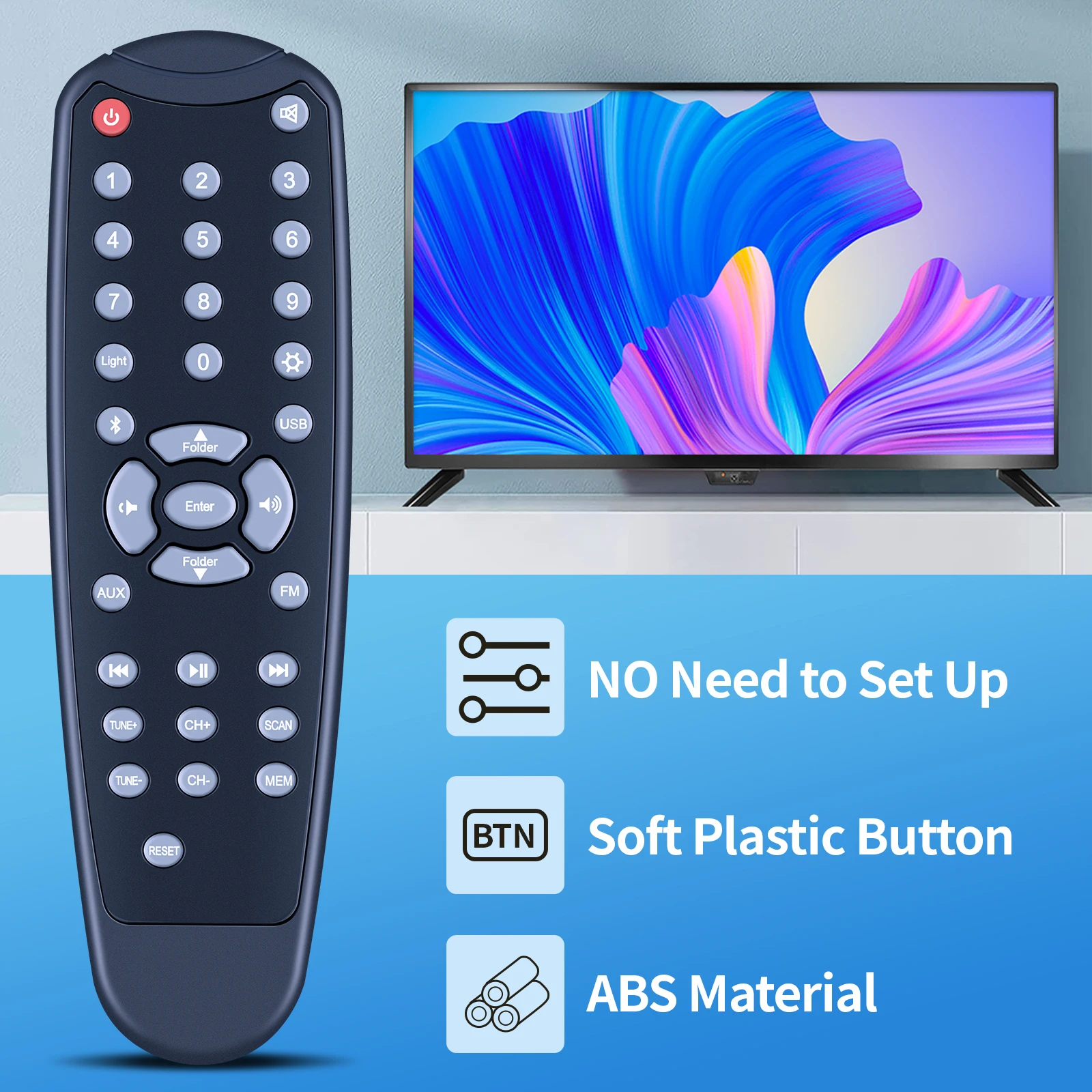 جهاز تحكم عن بعد جديد لمكبر الصوت Goldwood الصوتي AA2400 AN-SP560 بلوتوث 2.1