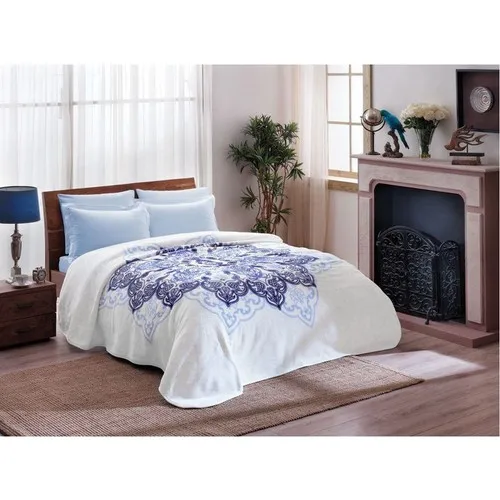 Crown 1068 Madelina 220x240 Çiftt Personality Blue Blanket