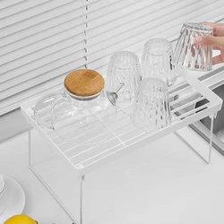 Home Closet Organizer Storage Shelf for Kitchen Rack Cabinet Holder Space Saving Wardrobe Decorative Stackable Foldable Stand