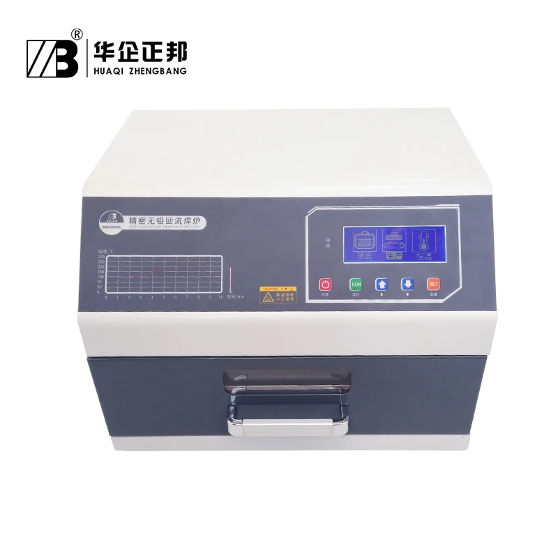 

Smt Hot Plate Reflow Oven ZB2520HL Industrial IC Infrared Hot Air Heating Lead Free Reflow Soldering Oven With Clarity Screen