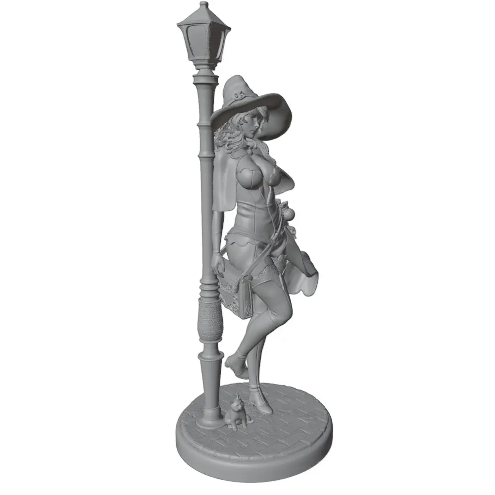 1/24 Room Decoration Anime Character Statue GK Miniature 3D Printed Gray Model Figurine DIY Doll Model Unassembled And Unpainted