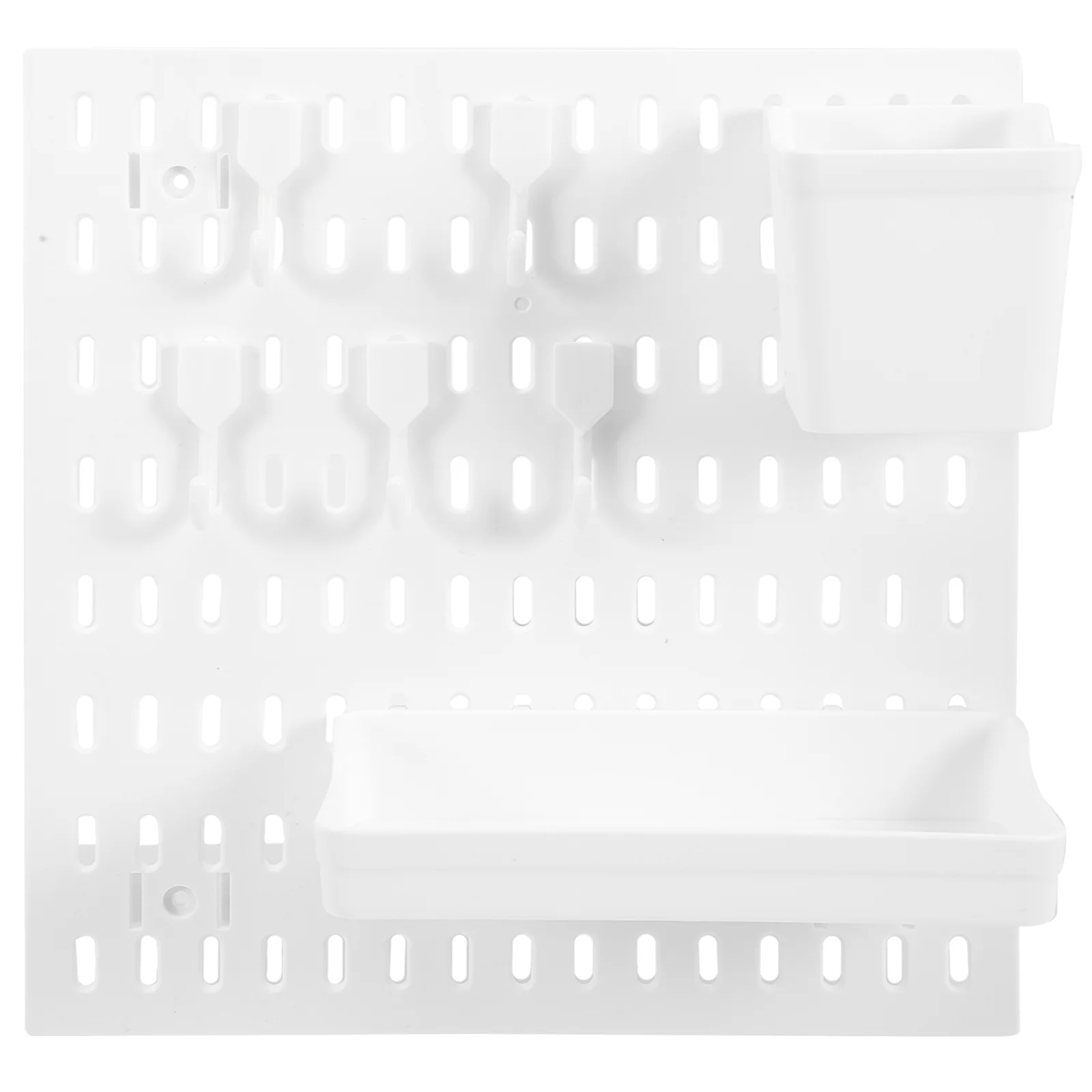 

Pegboard Shelf Wall Organizer Rack Peg Pot Countertop Desk Kit Board Ledge Planter Floating Bathroom Display Bins Makeup