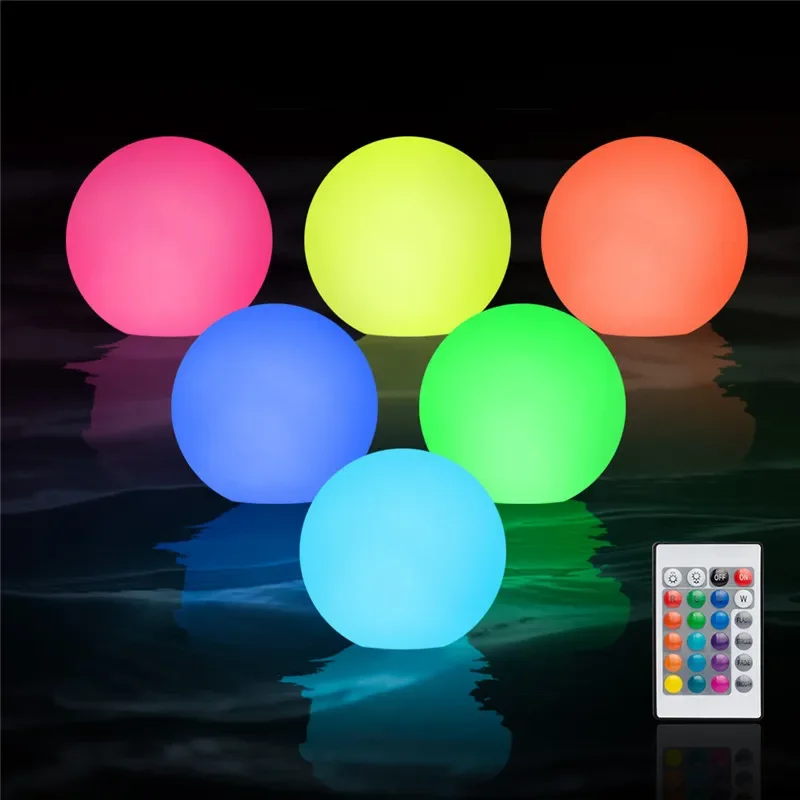 

Solar Floating Garden Ball Light Swimming Pool Waterproof LED Lights 16Color Lawn Lamp for Toy Outdoor Party Wedding Bar Decor