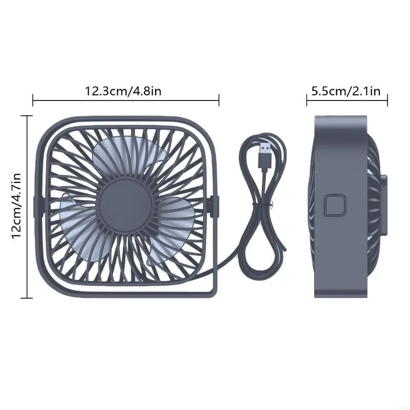 J1HF Desktop Fan ABS Texture Table Fan Electric Cooling Fan Suitable for Indoor Use