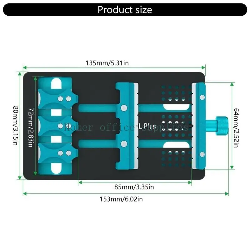 K43B متعددة الأغراض الهاتف المحمول إصلاح اللوحة الأم لاعبا اساسيا متعددة الوظائف تحديد المواقع فتحة مزدوجة المشبك أداة #6